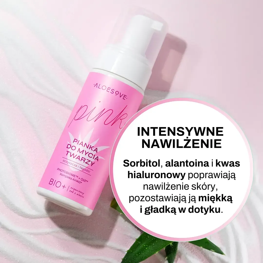 Aloesove Pink Ansigtsskum med aloe