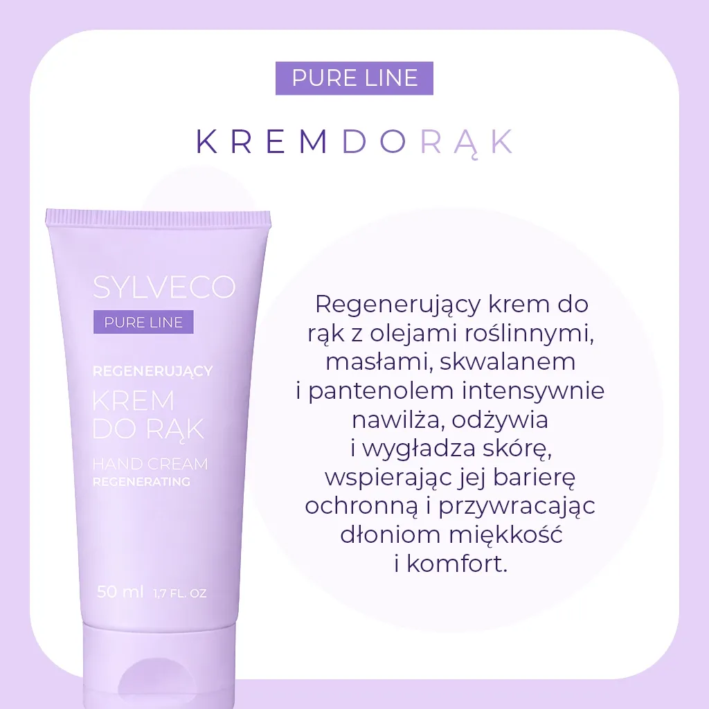 Sylveco Pure Line håndkrem regenererende