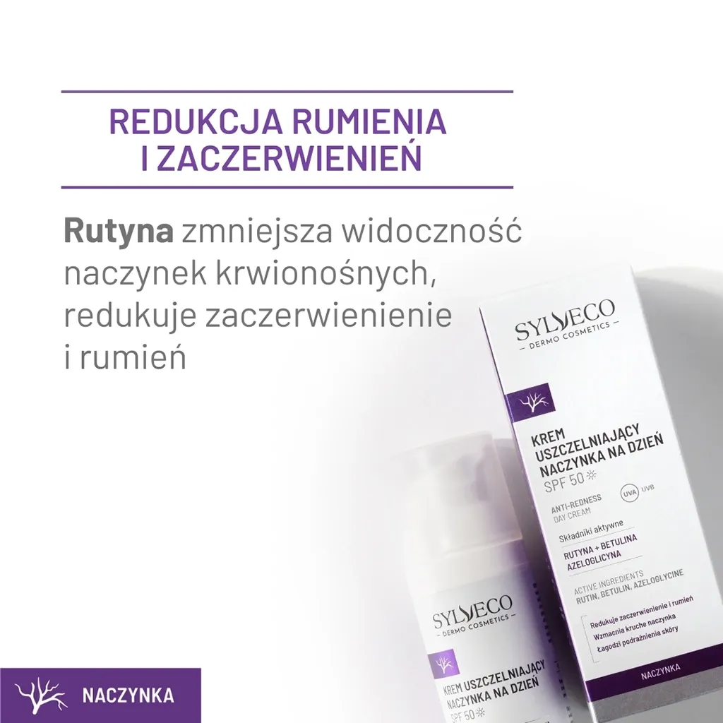 Sylveco Dermo dagcreme SPF50 rødme 50 ml