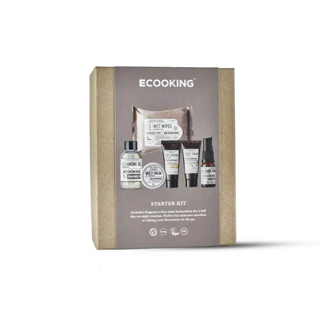Ecooking Starterkit Parfumefri hudplejesæt rejsestørrelse parfumefri