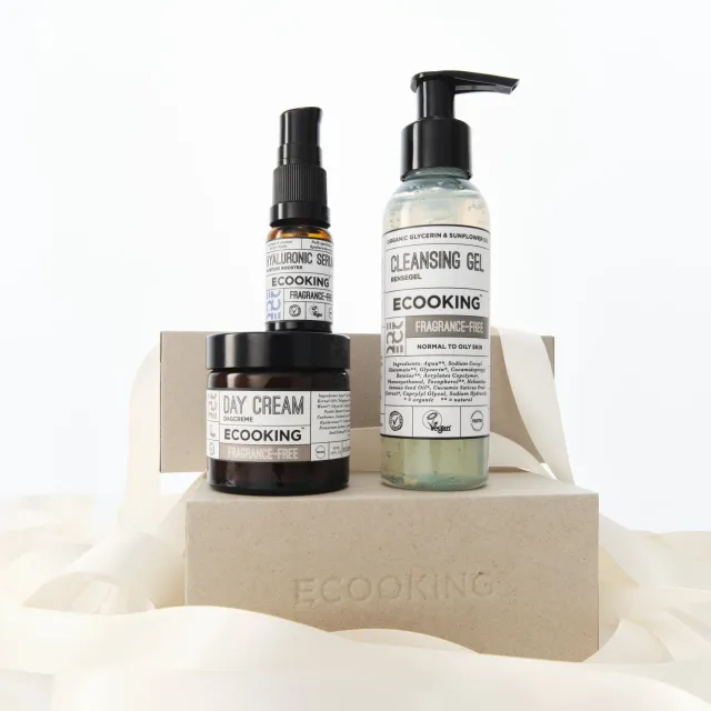 Ecooking The Full Routine hudplejesæt parfumefri 3 dele