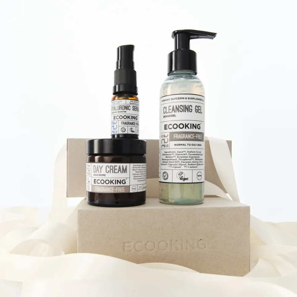 Ecooking The Full Routine hudplejesæt parfumefri 3 dele