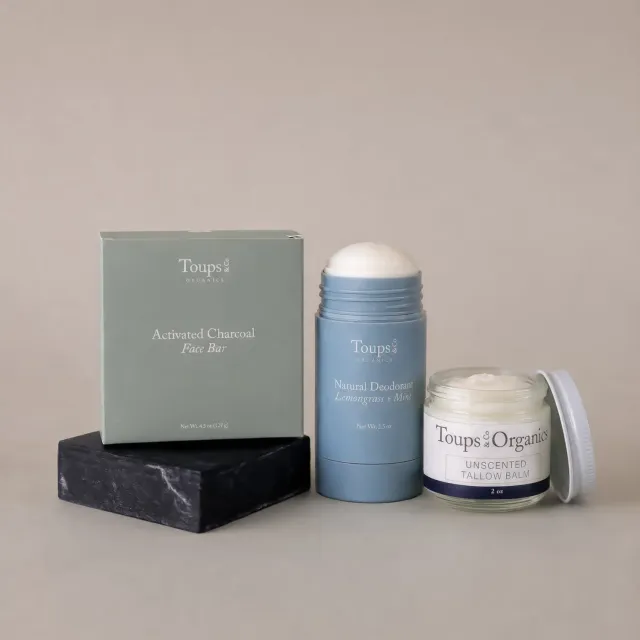 Toups and Co. Organics Non Toxic Starter Set deodorant 3 dele