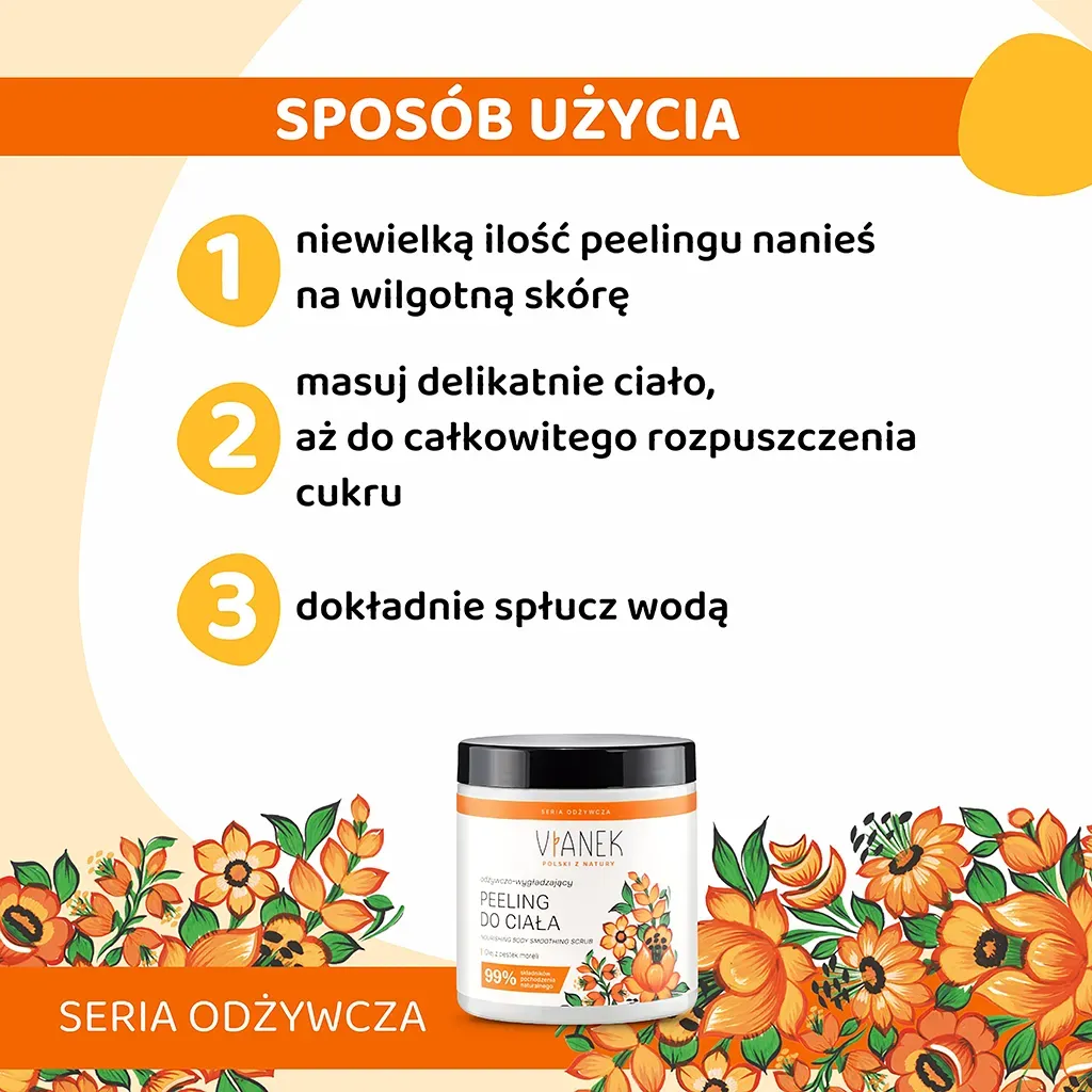 Sylveco Vianek Nærende bodyscrub abrikos sukker