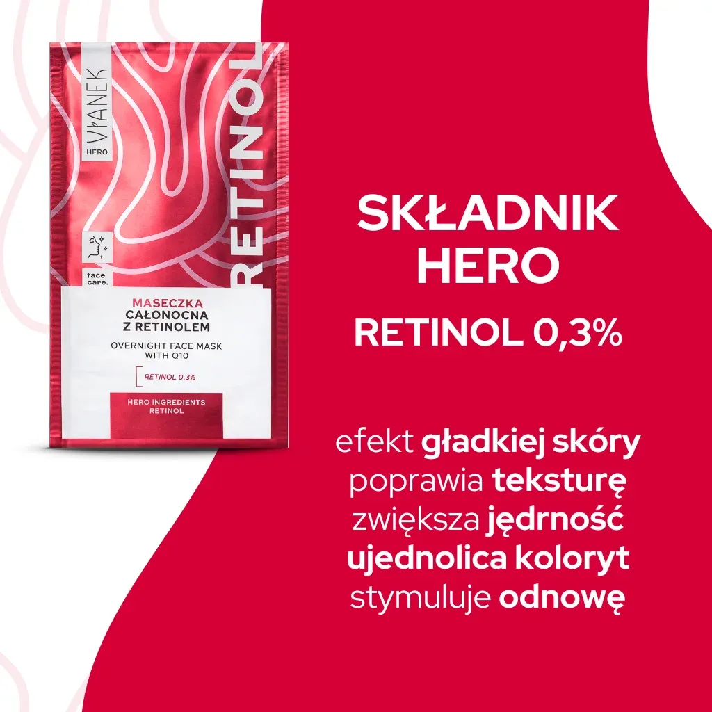 Vianek Hero Retinol natmaske 10 ml sachet