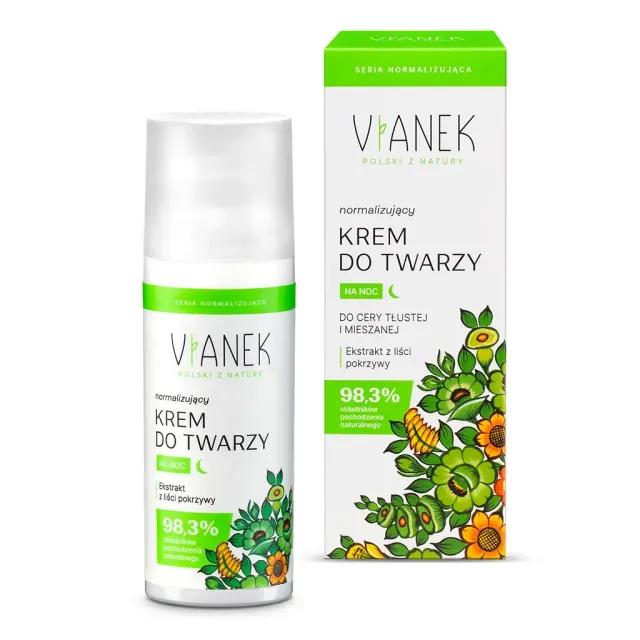 Sylveco Vianek normaliserende natcreme 50 ml til fedtet hud