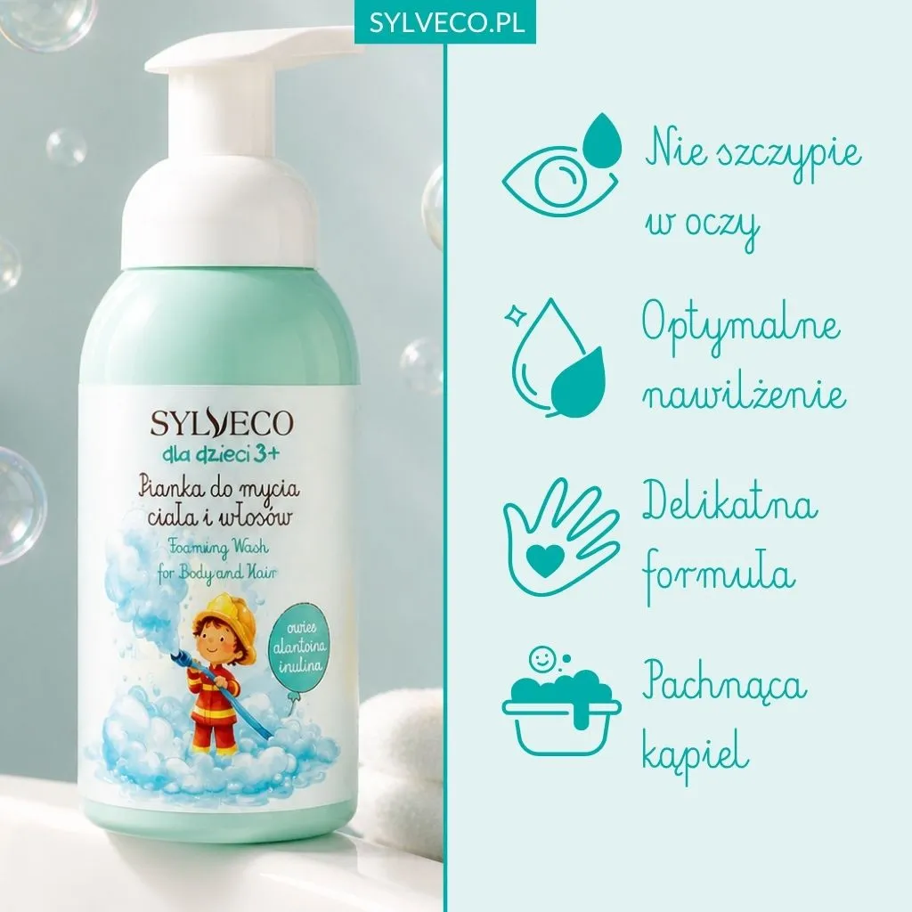 Sylveco Kids vaskeskum krop og hår 3+ bubblegum