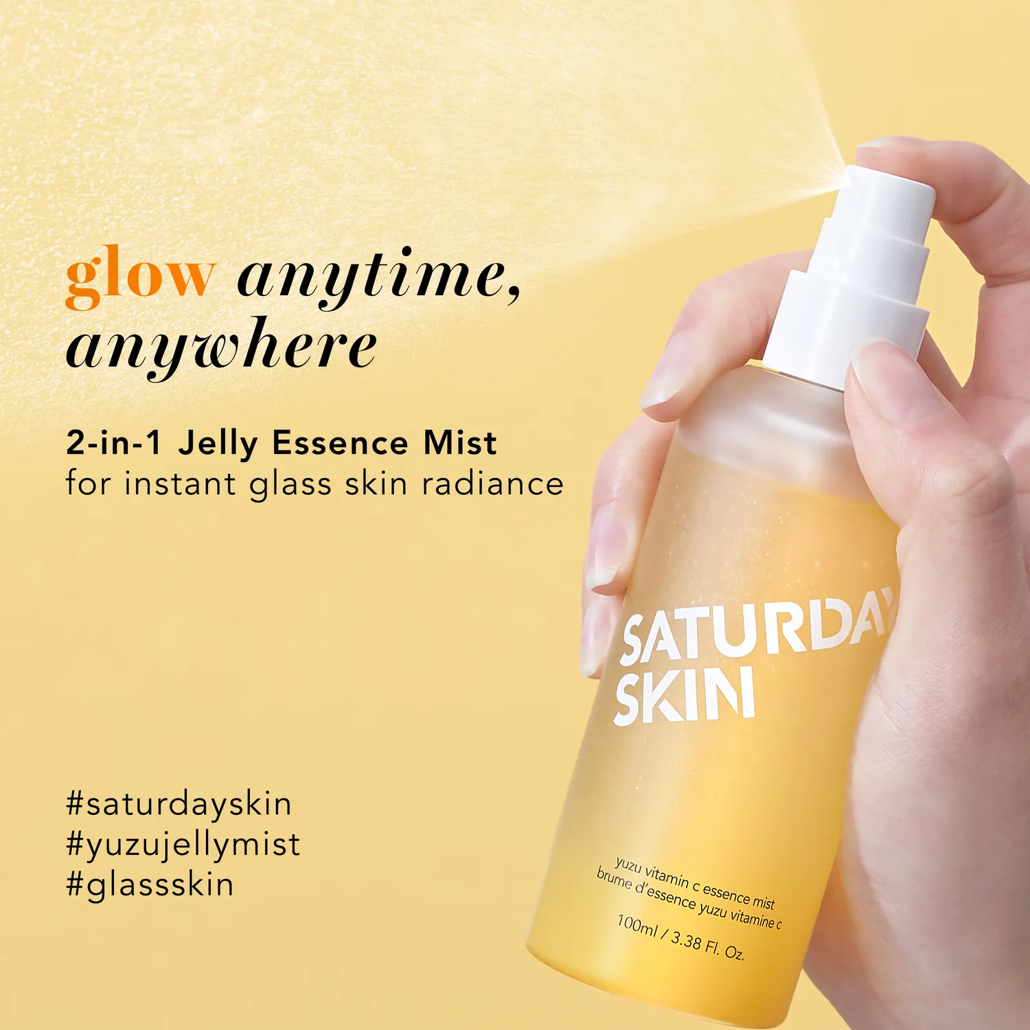 Saturday Skin Yuzu Jelly Essence ansigtsmist fugtgivende