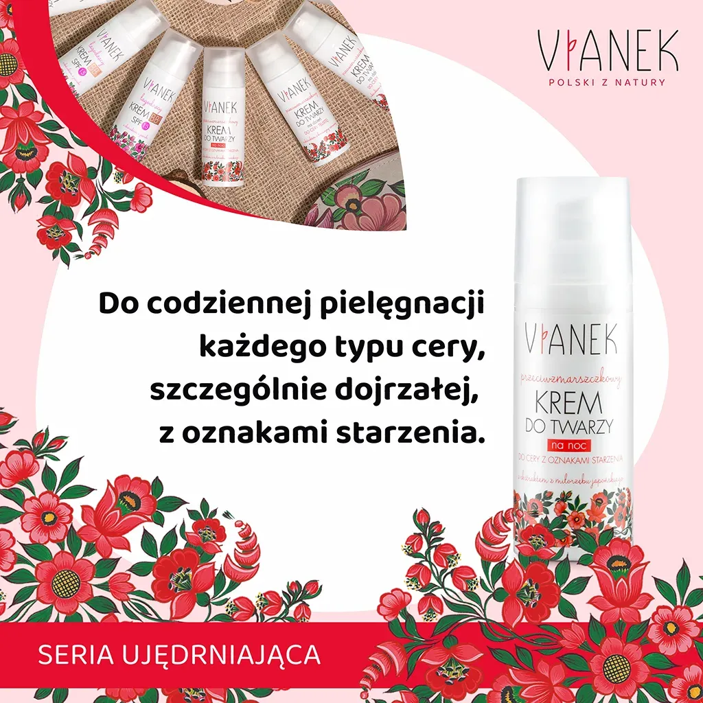 Vianek Anti-Age Natcreme 50 ml til moden hud