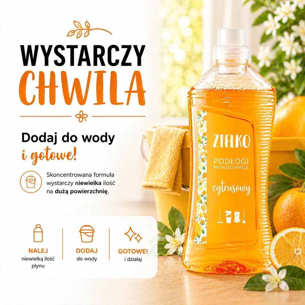 Sylveco Zielko gulvrens citrus til paneler og fliser