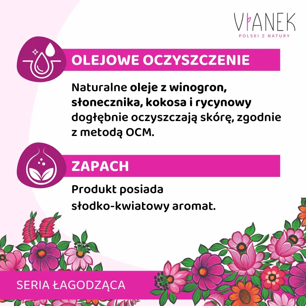 Sylveco Vianek Mild renseolie makeupfjerner sart hud