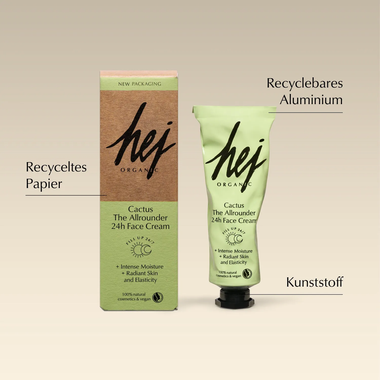 Hej Organic The Allrounder ansigtscreme 50 ml hyaluronsyre