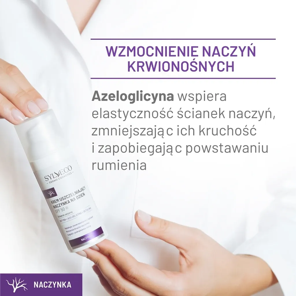 Sylveco Dermo dagcreme SPF50 rødme 50 ml