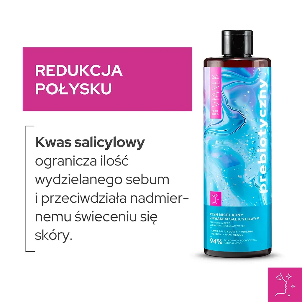 Sylveco Vianek Prebiotyczny micellevand salicylsyre fedtet hud