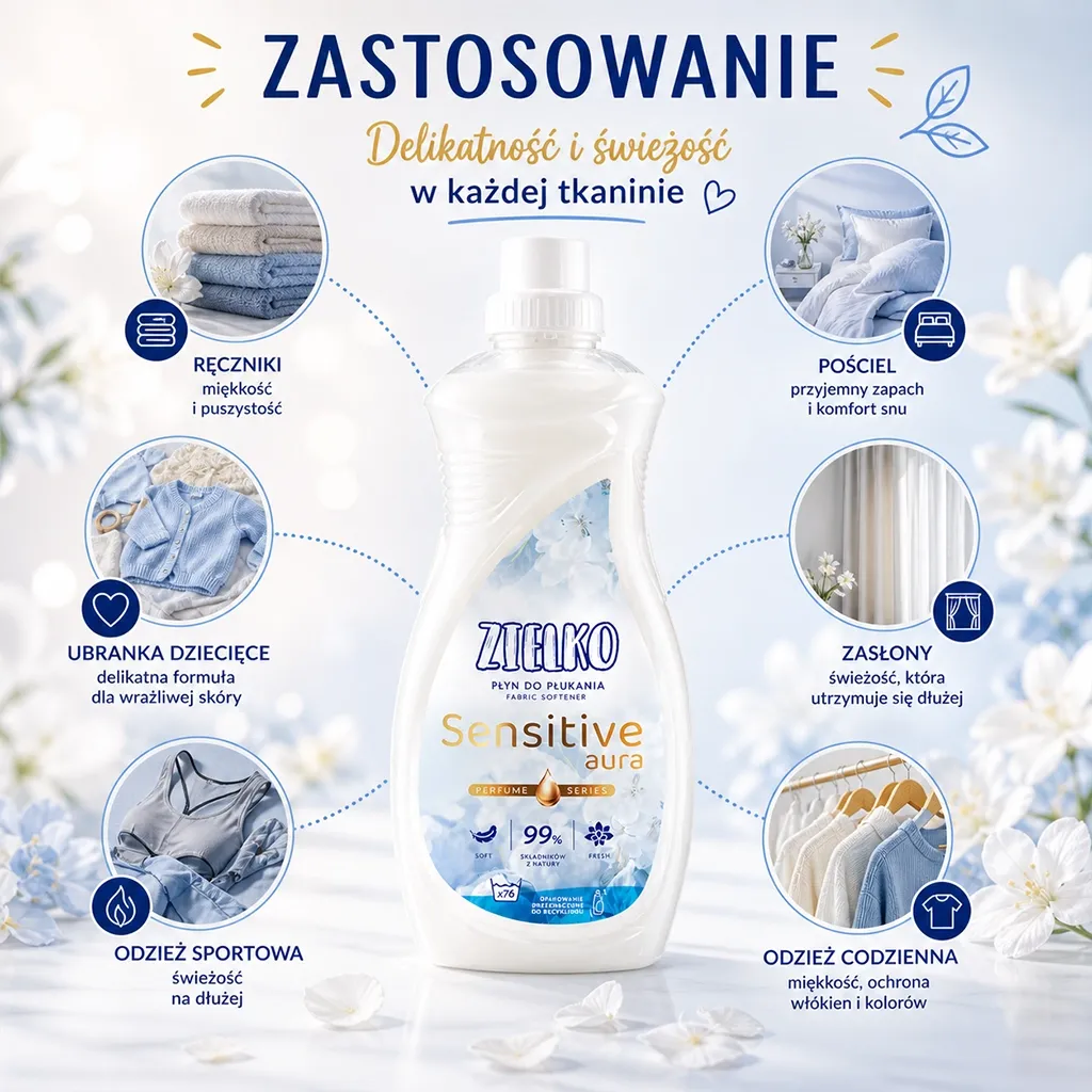 Sylveco Zielko skyllemiddel Sensitive Aura blomst