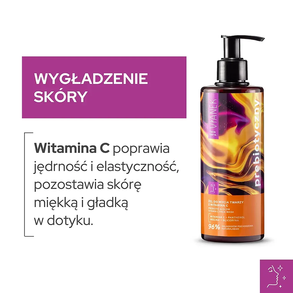 Sylveco Vianek Prebiotisk ansigtsgel C-vitamin glød