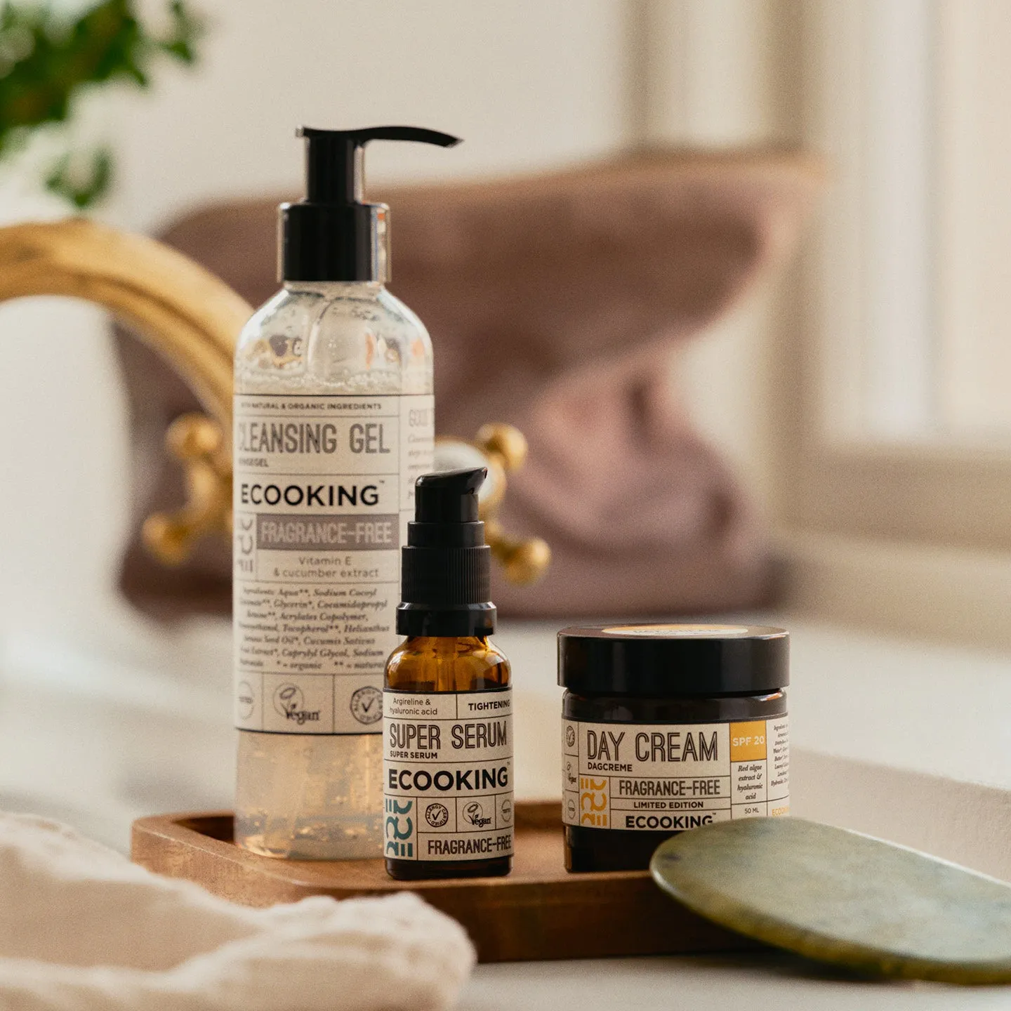 Ecooking Rensegel Cleansing Gel ansigtsrens parfumefri 200 ml til fedtet hud