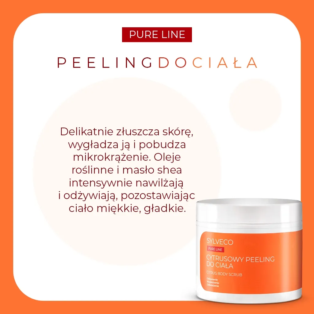 Sylveco Pure Line Citrus bodyscrub sukker salt