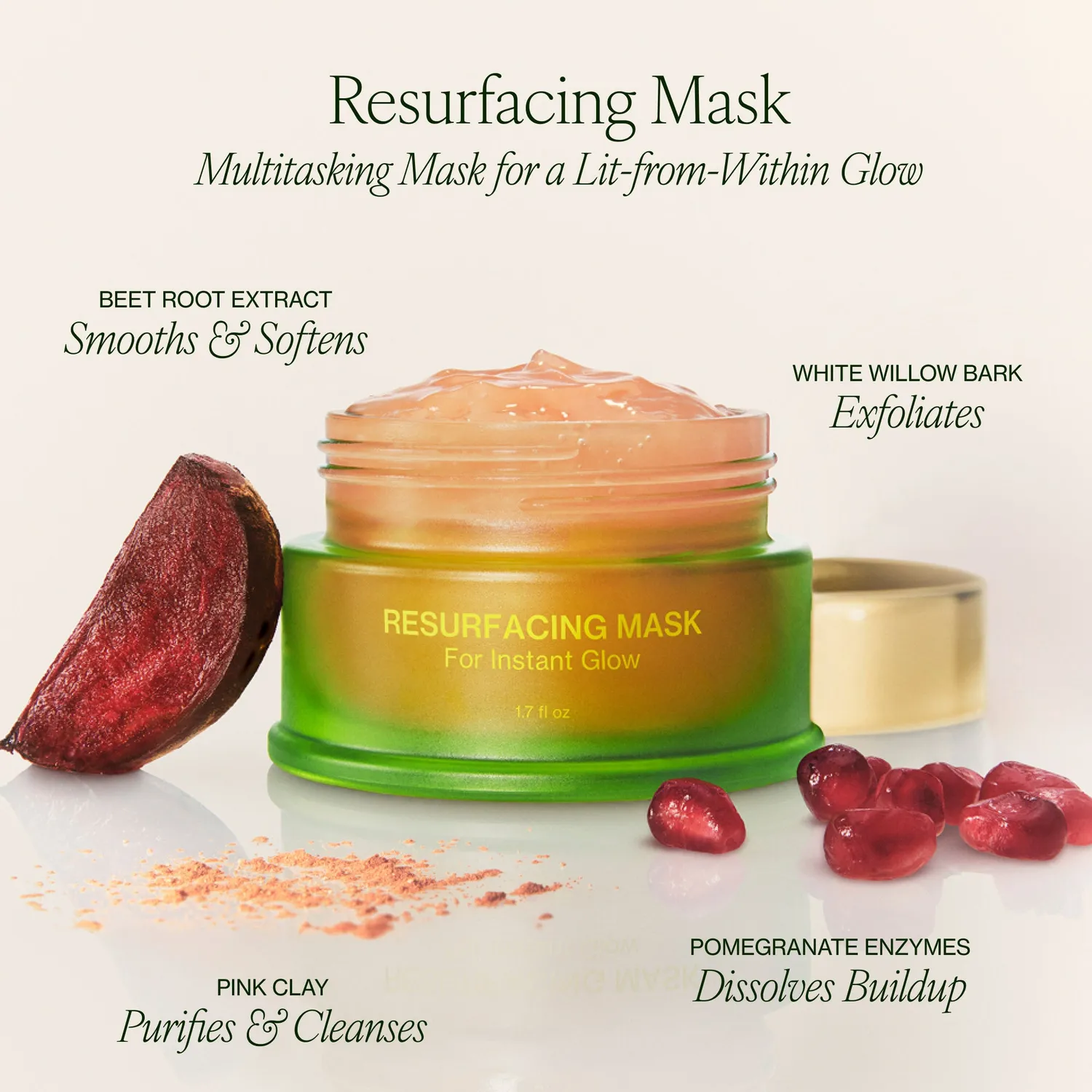 Tata Harper Resurfacing Mask ansigtsmaske 50 ml glød