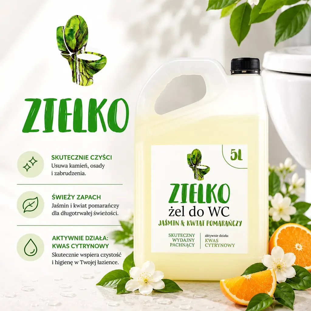 Sylveco Zielko toiletrens gel 5 liter kalk