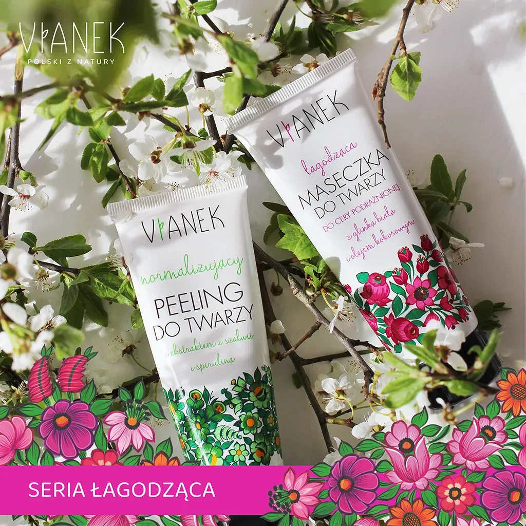 Vianek Lłagodząca ansigtsmaske hvid ler sensitiv