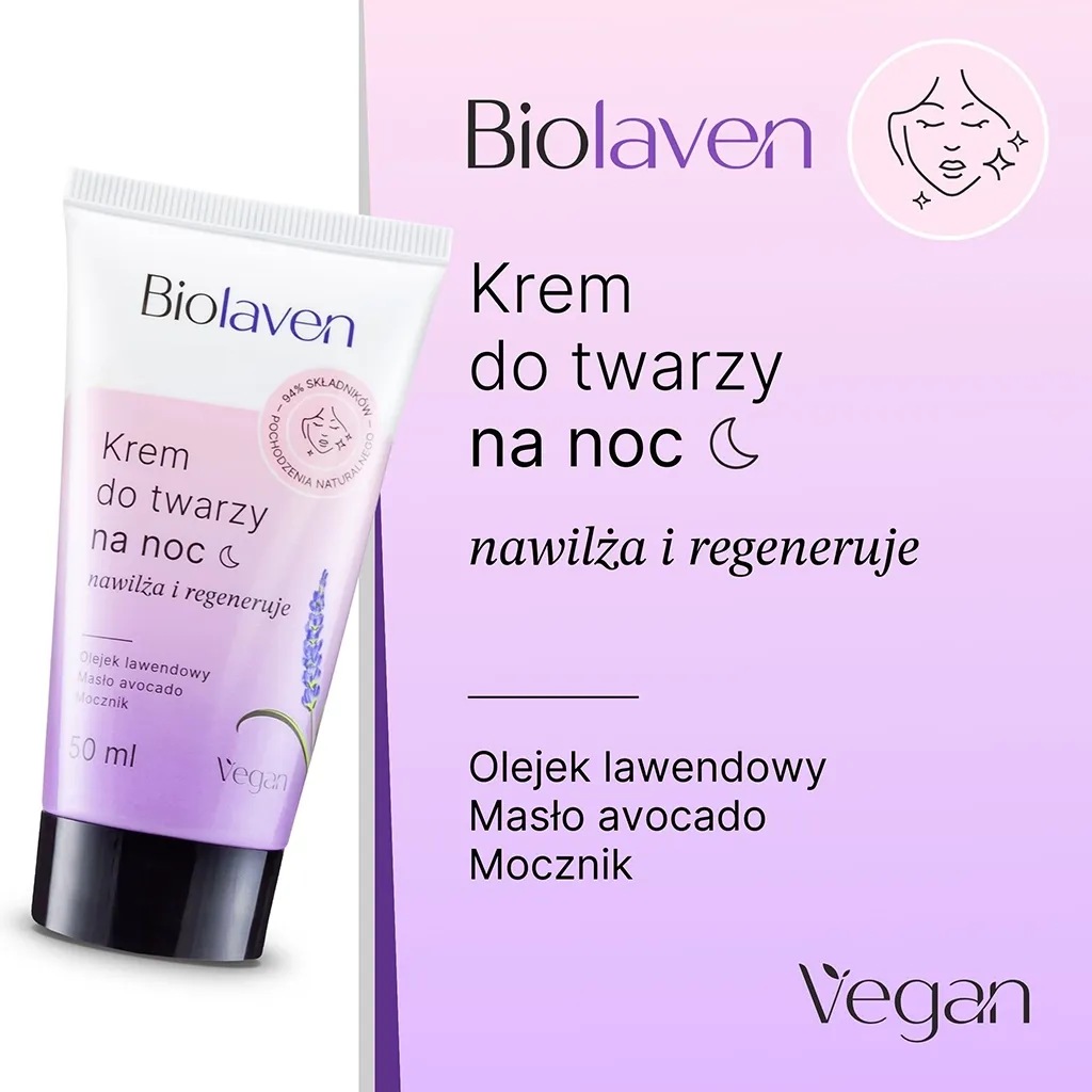 Sylveco Biolaven nat ansigtssæt 3 dele lavendel