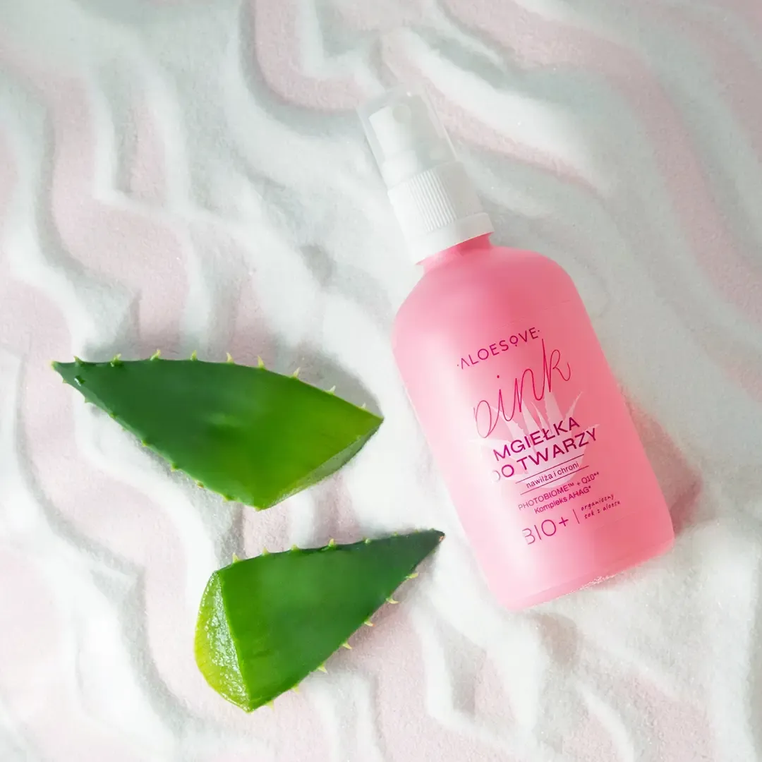 Sylveco Aloesove Pink ansigtsmist med hyaluronsyre