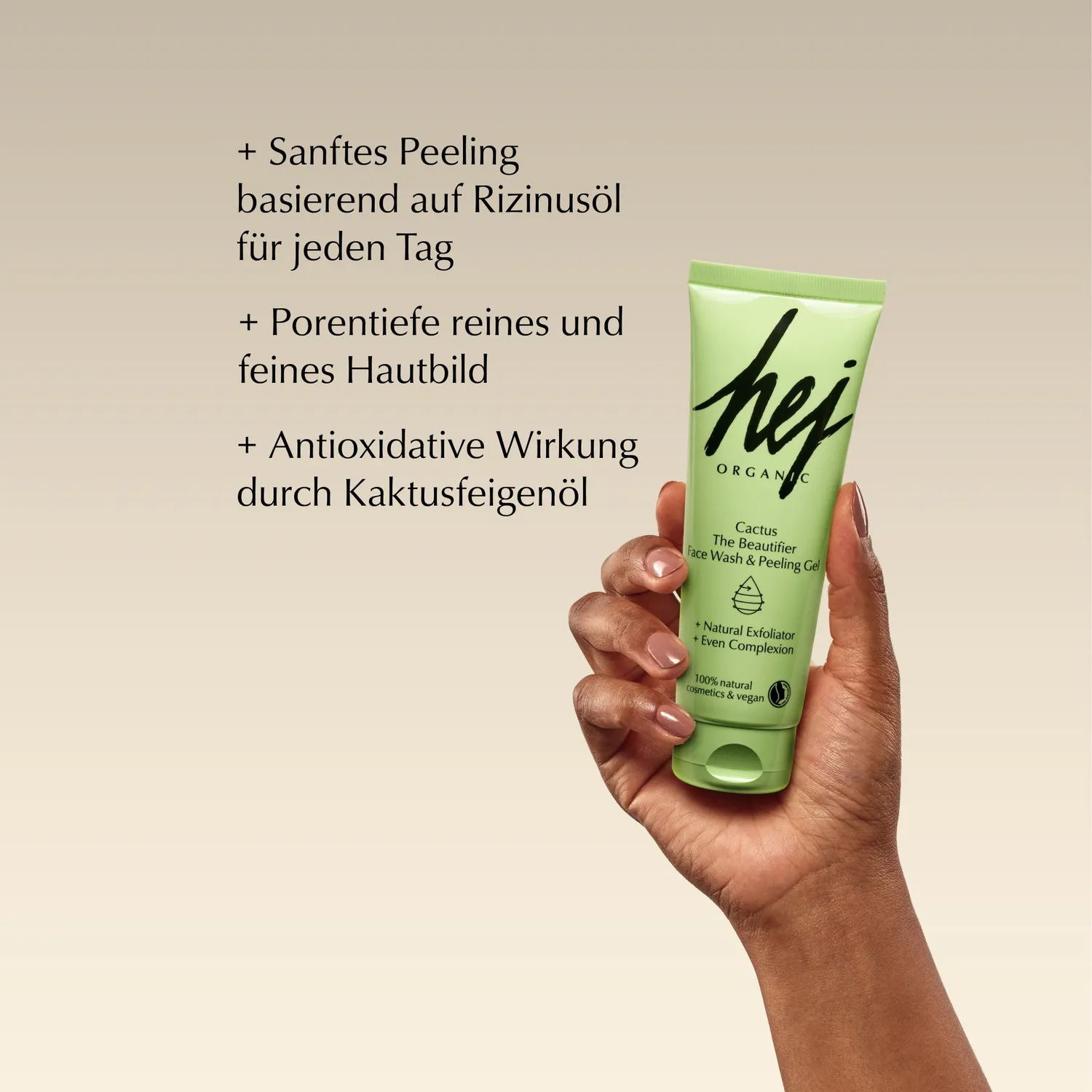 Hej Organic Cactus Beautifier peeling gel 125 ml kaktusf murders