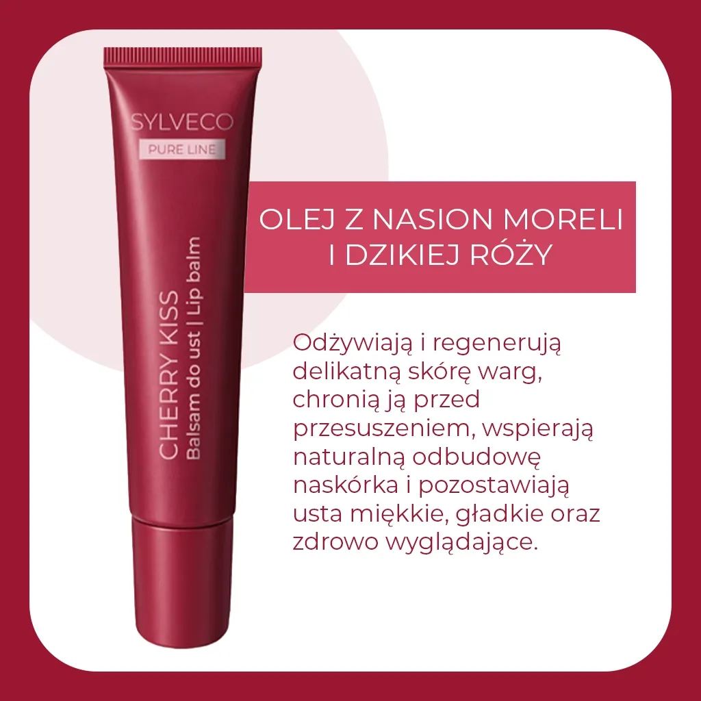 Sylveco Pure Line læbebalsam Cherry Kiss kirsebær