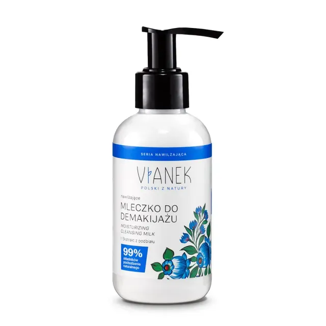 Vianek fugtgivende rensemælk makeupfjerner