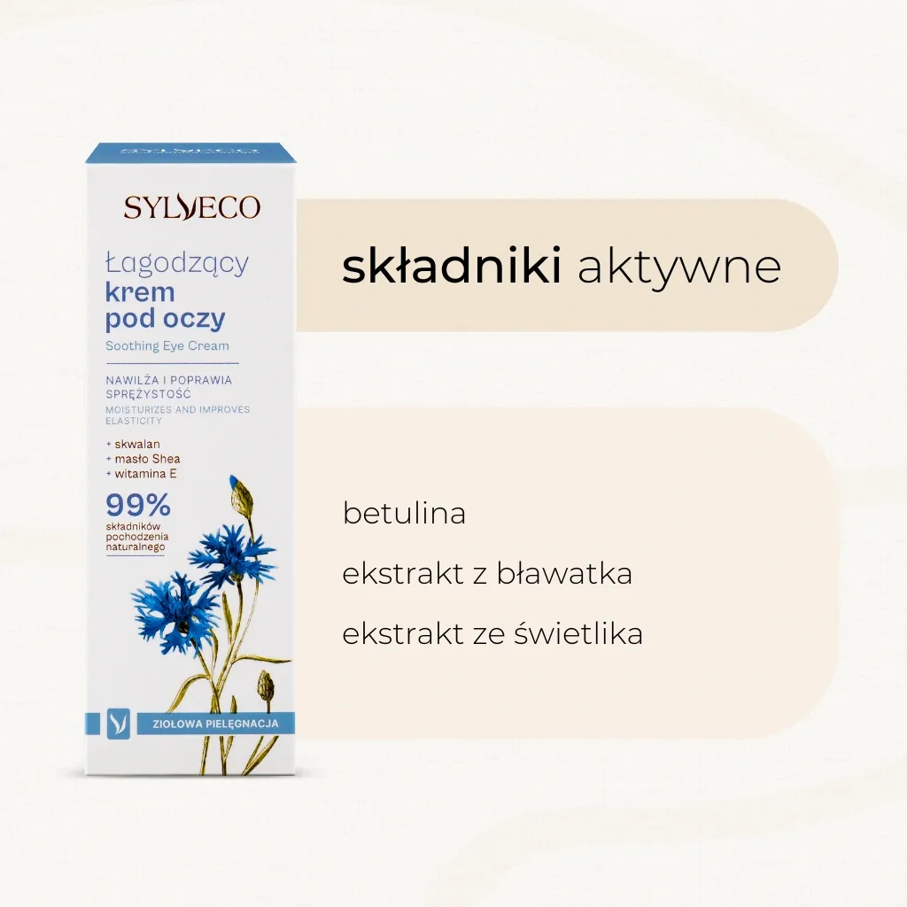 Sylveco Beroligende Øjencreme Kornblomst Uparfumeret