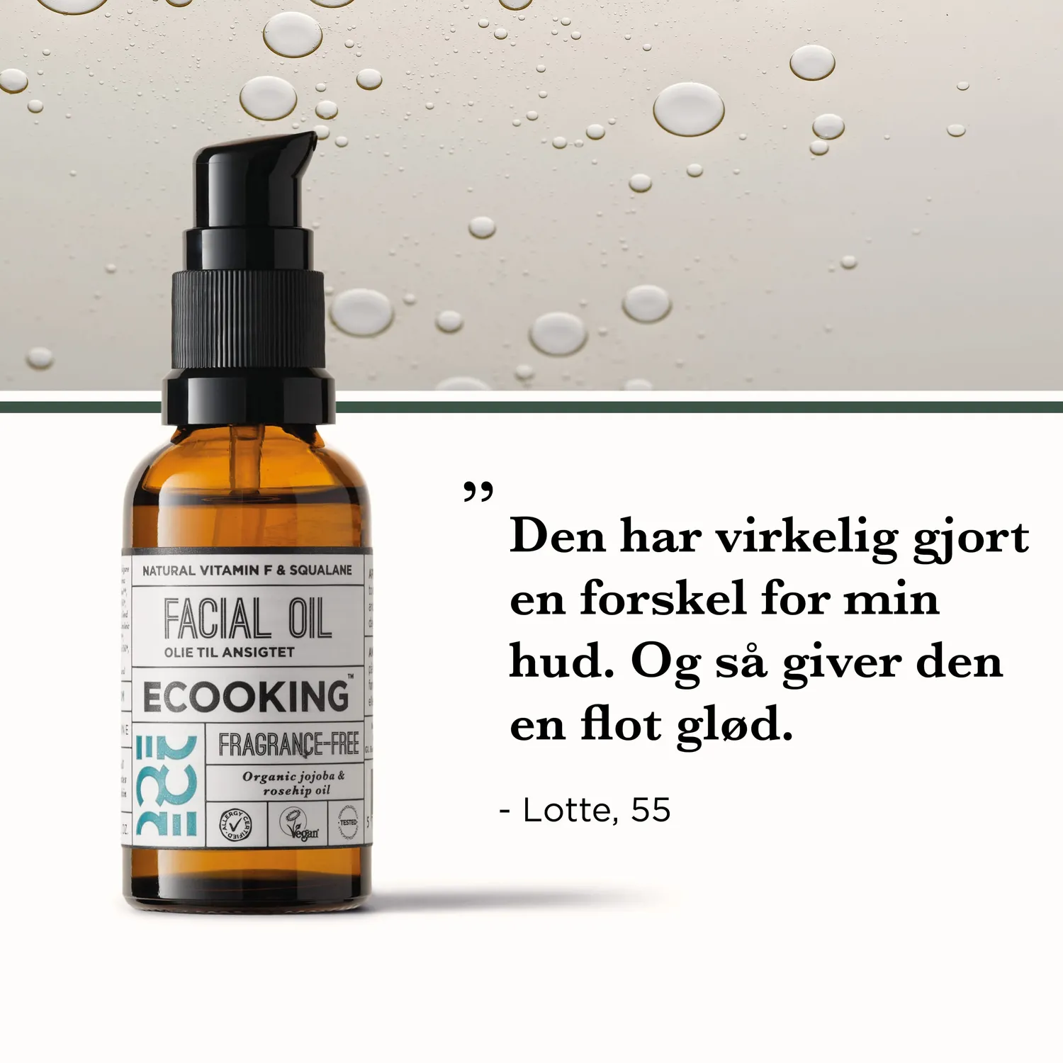 Ecooking Facial Oil ansigtsolie 30 ml tør hud glød