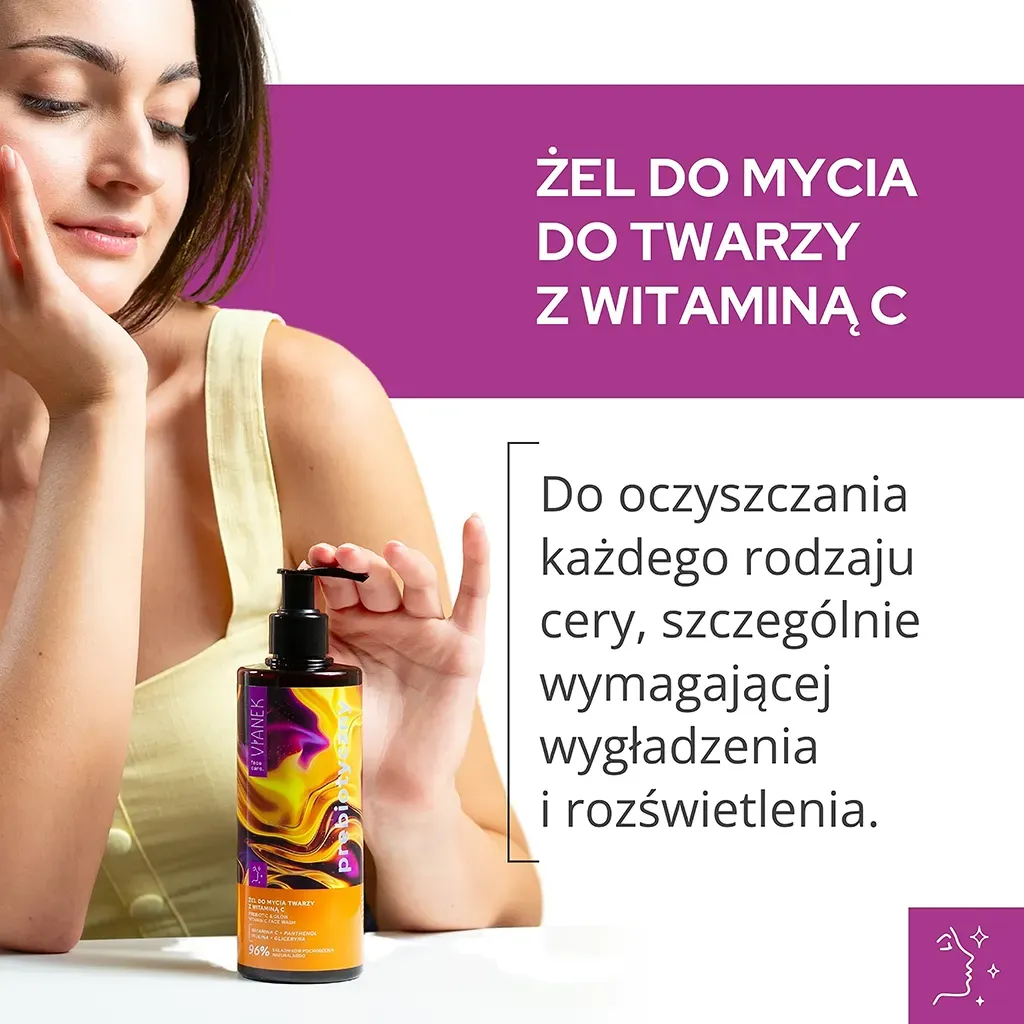Sylveco Vianek Prebiotisk ansigtsgel C-vitamin glød
