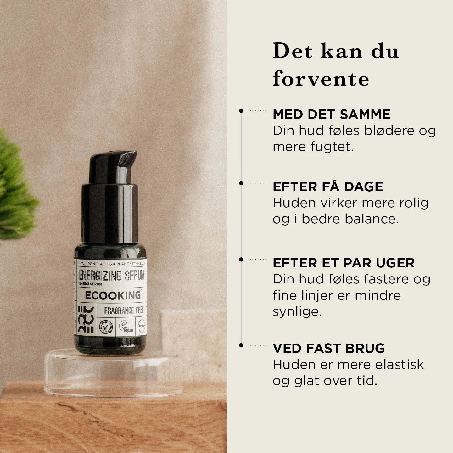 Ecooking Energiserum serum moden hud parfumefri antiage