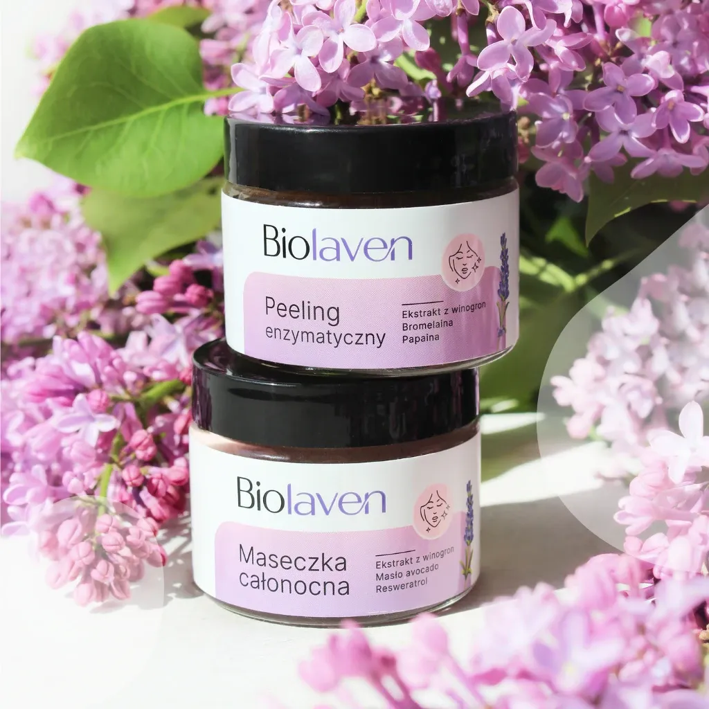 Biolaven natmaske ansigt 45 ml AHA hvid drue