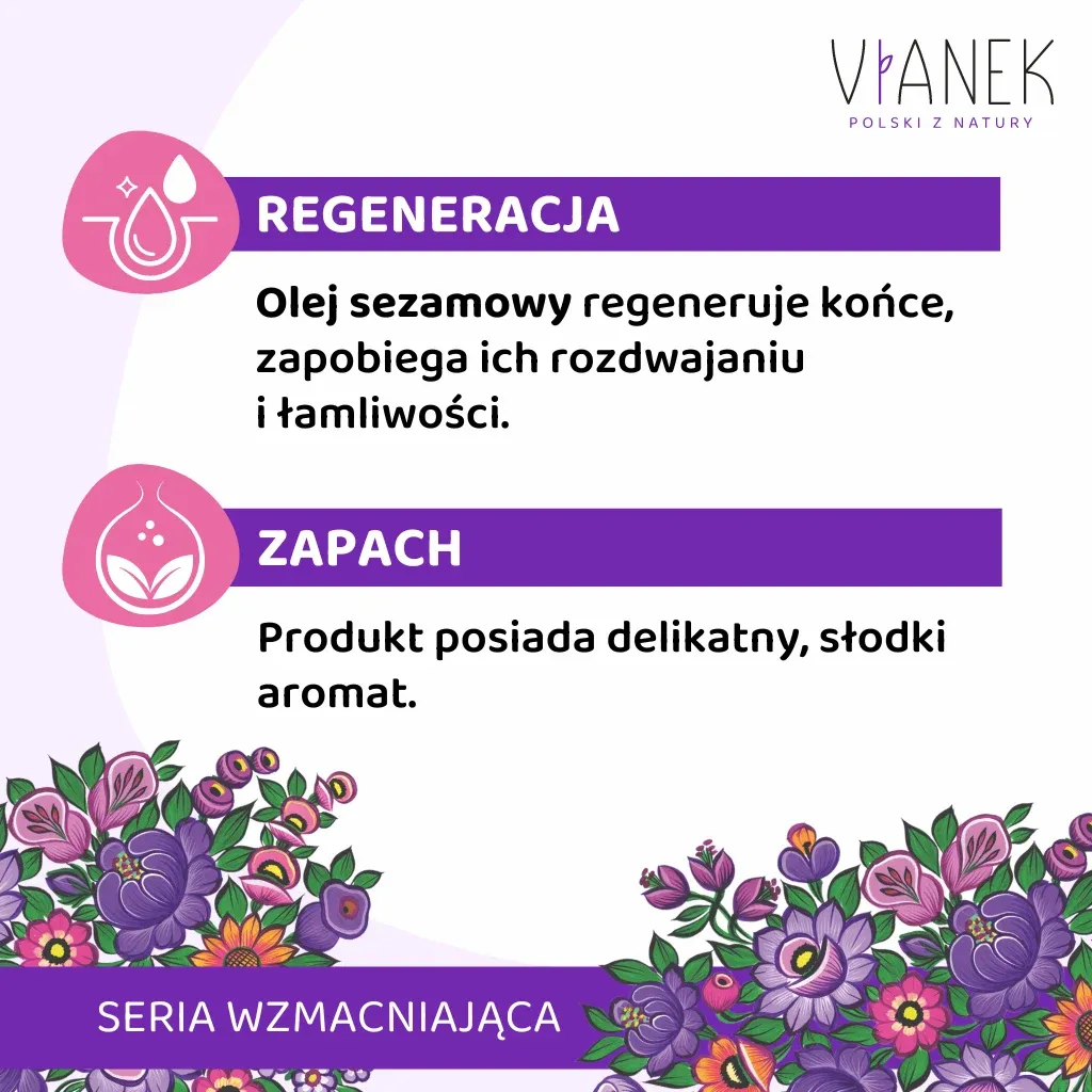 Vianek Styrkende hårserum 30 ml med mandelolie