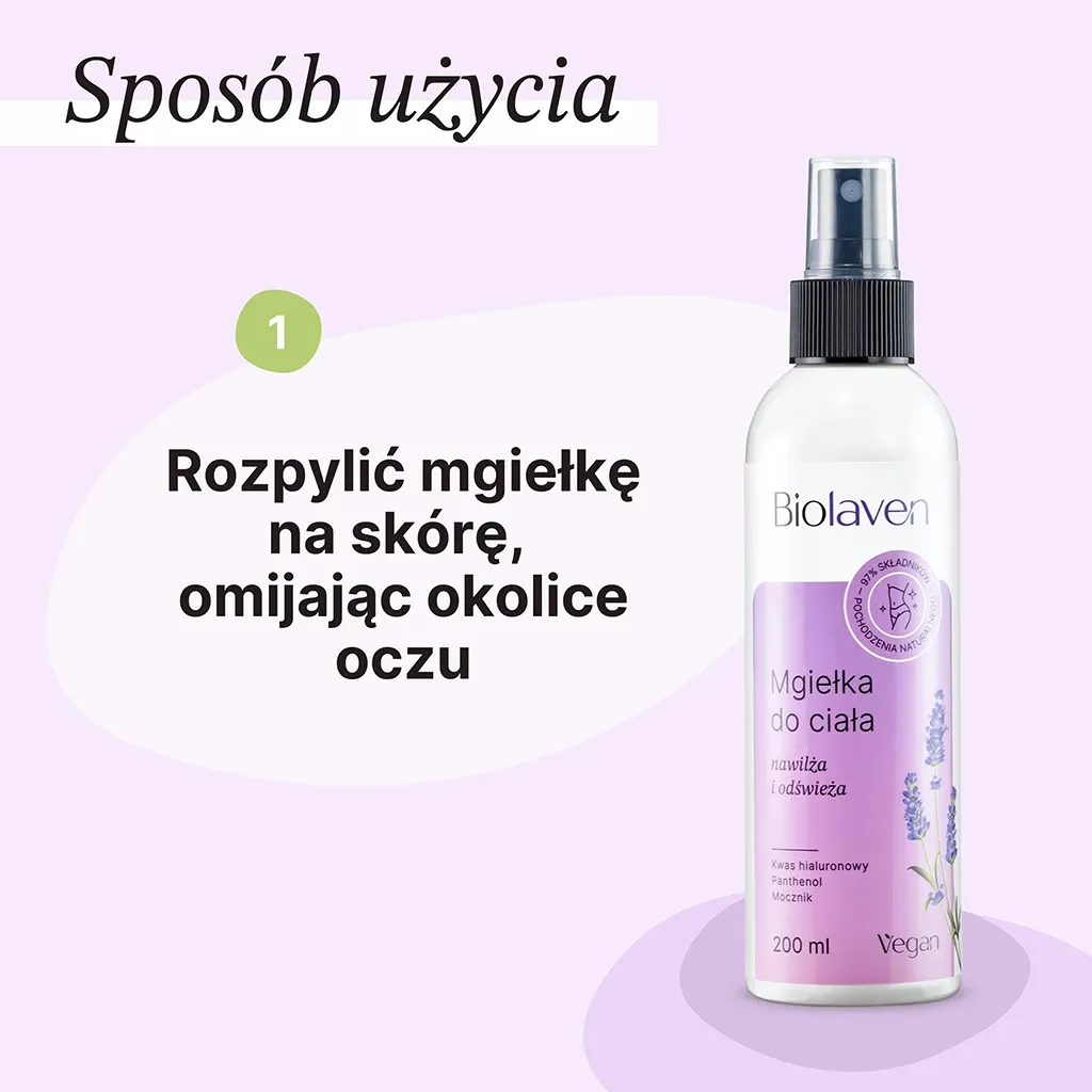 Biolaven bodymist drue lavendel forfriskende