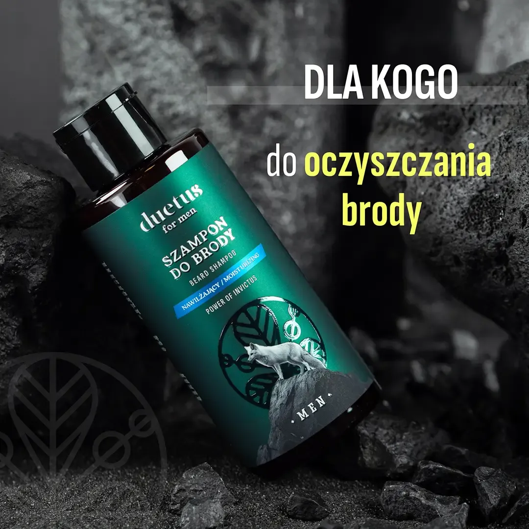 Duetus For Men skægshampoo fugtgivende appelsinolie