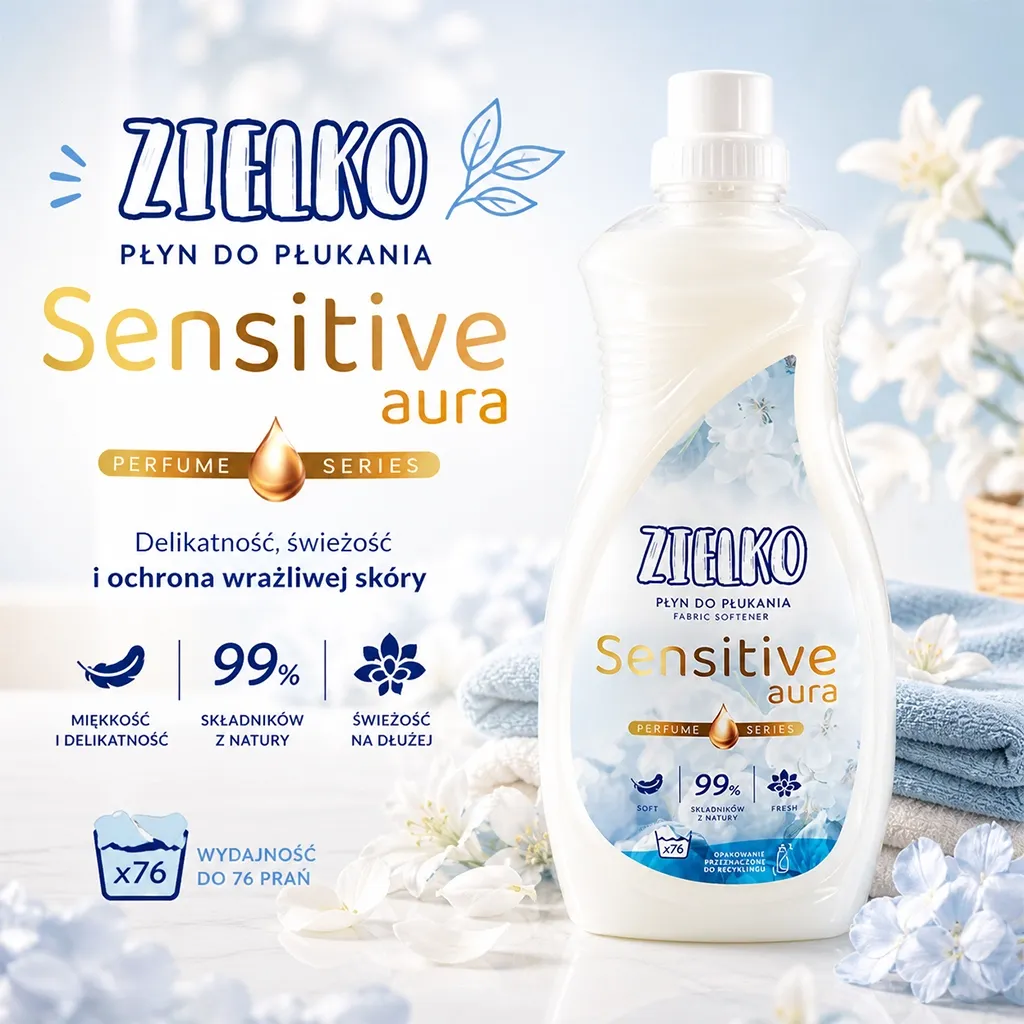 Sylveco Zielko skyllemiddel Sensitive Aura blomst
