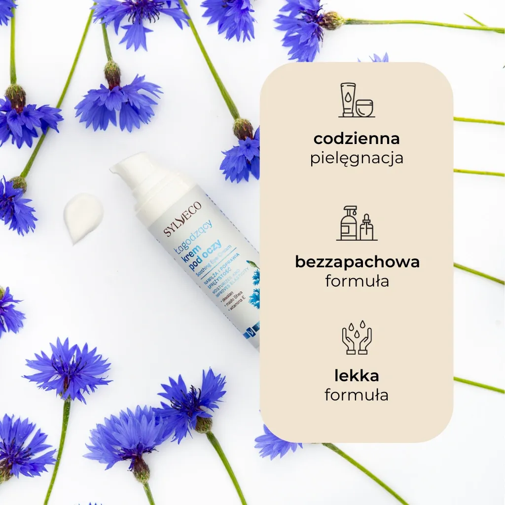 Sylveco Beroligende Øjencreme Kornblomst Uparfumeret