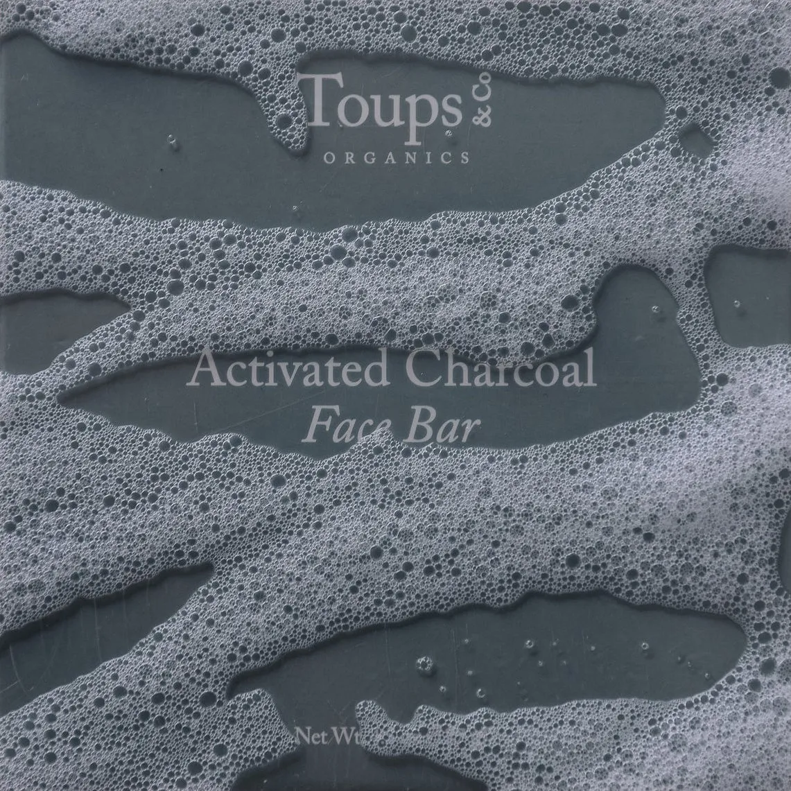 Toups and Co Organics Charcoal Face Bar ansigtssæbe kul