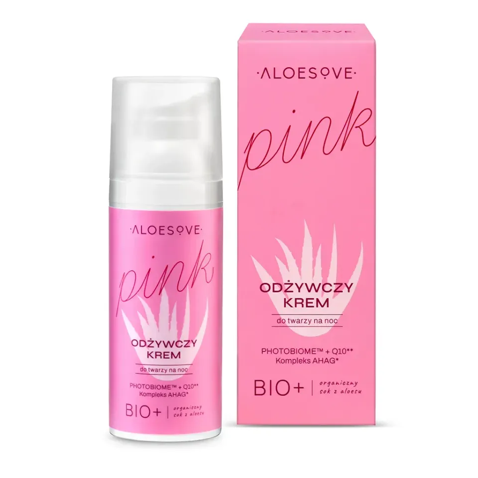 Aloesove Pink nærende natcreme ansigtscreme jojoba