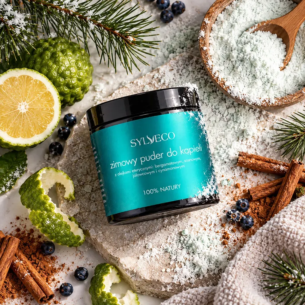 Sylveco vinter badepulver bergamotte kanel aroma
