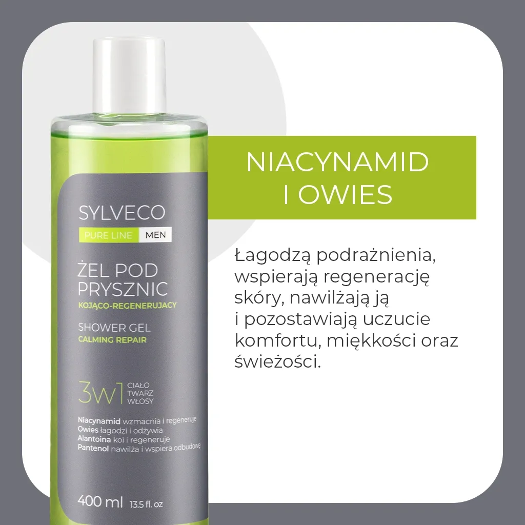 Sylveco Pure Line Men 3i1 showergel beroligende