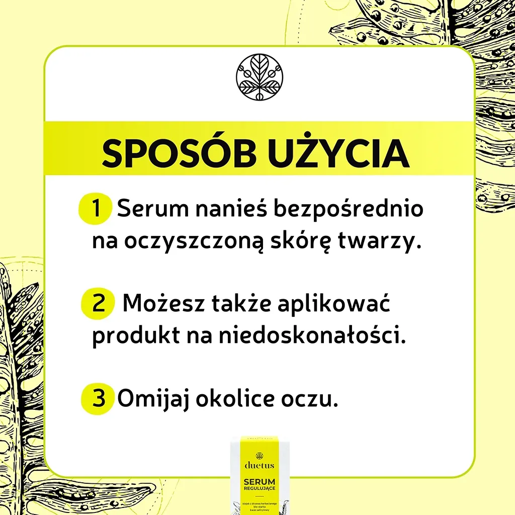 Sylveco Duetus ansigtsserum 15 ml til uren hud