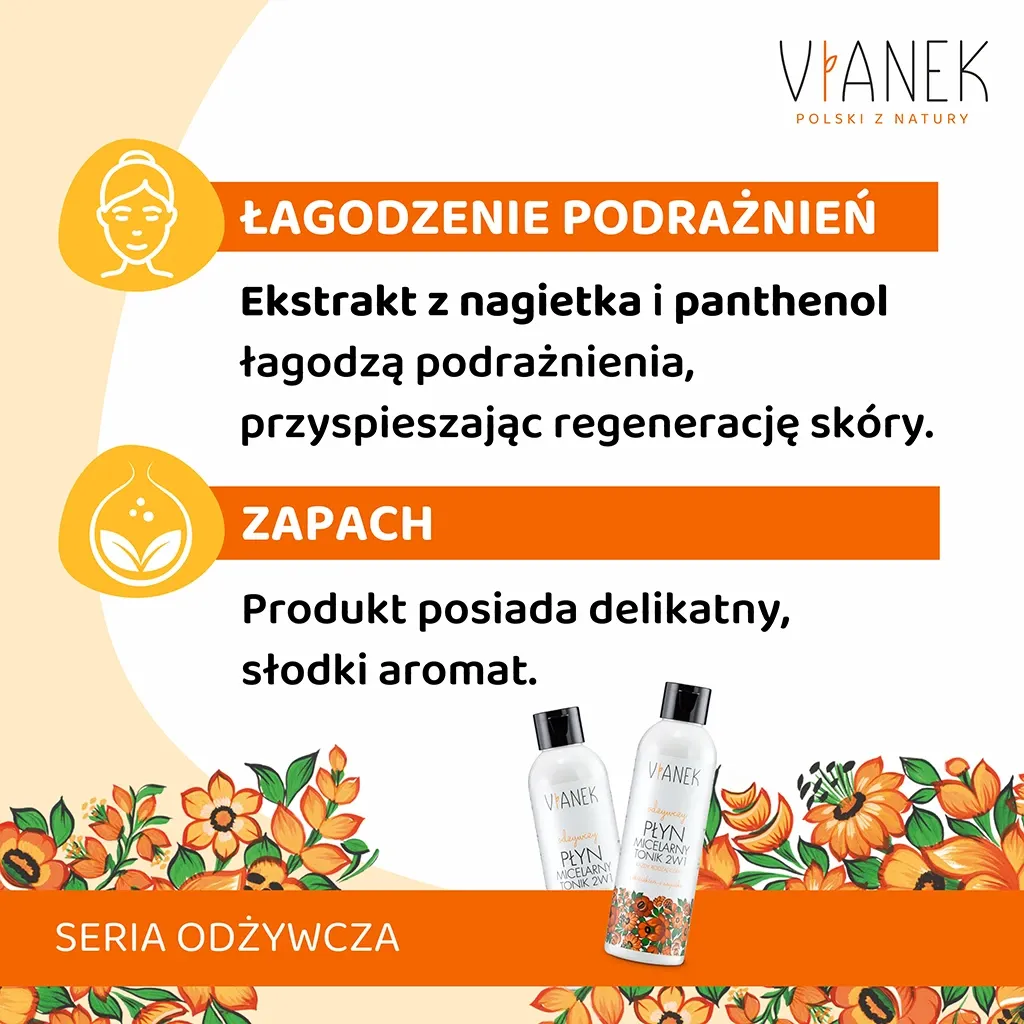 Vianek Nærende micellar vand og tonic 2i1 200 ml