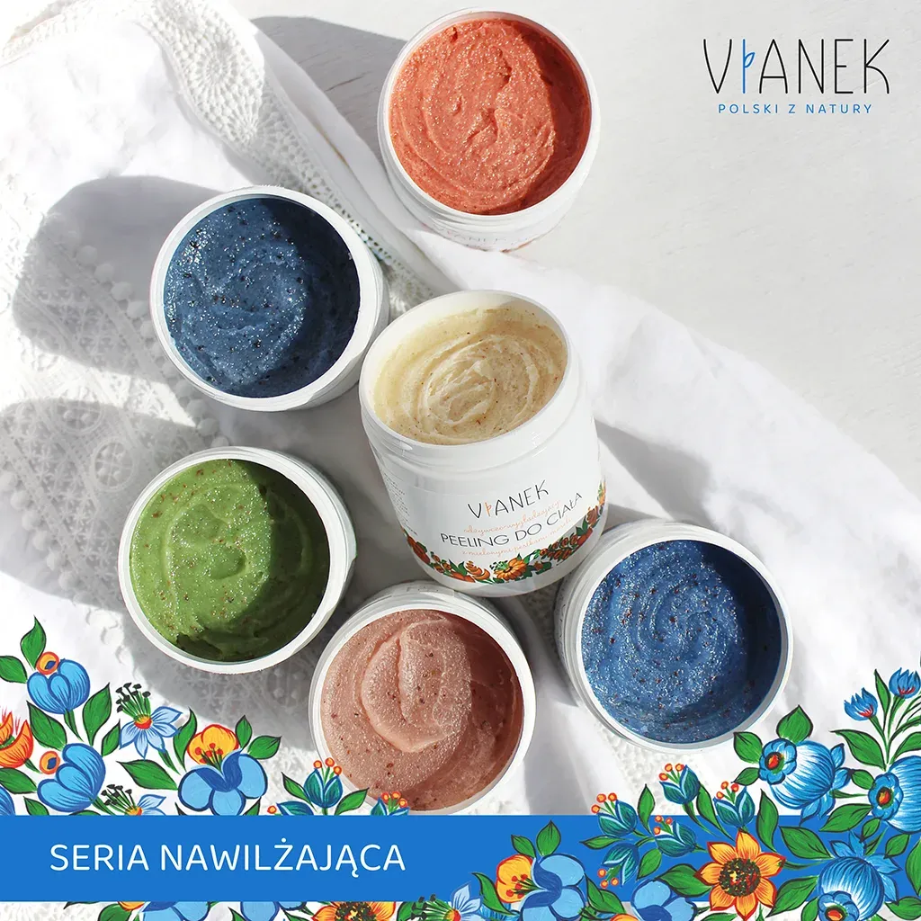 Vianek Fugtgivende Bodyscrub med sukker og sortkommen