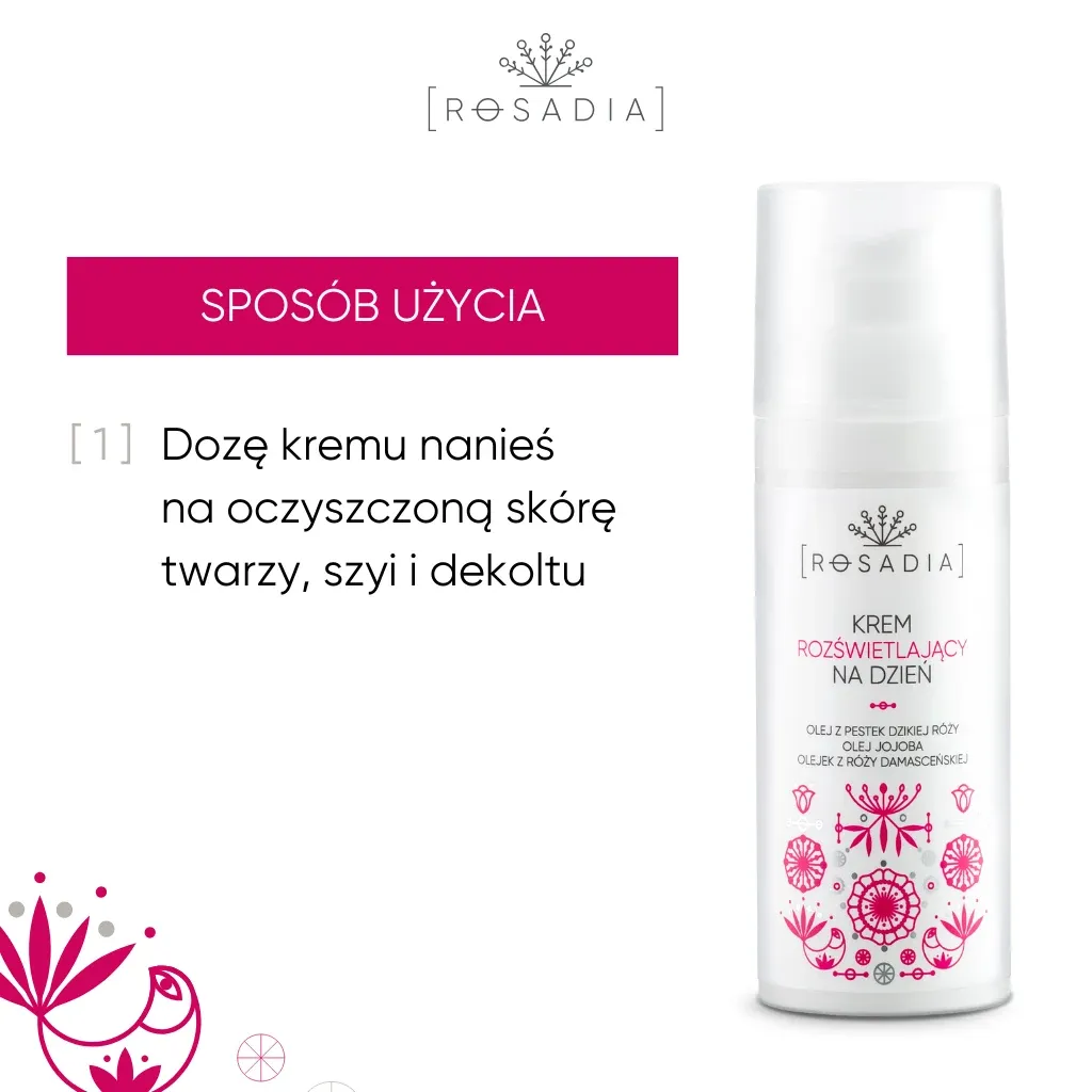 Sylveco Rosadia dagcreme 50 ml sensitiv glød mica