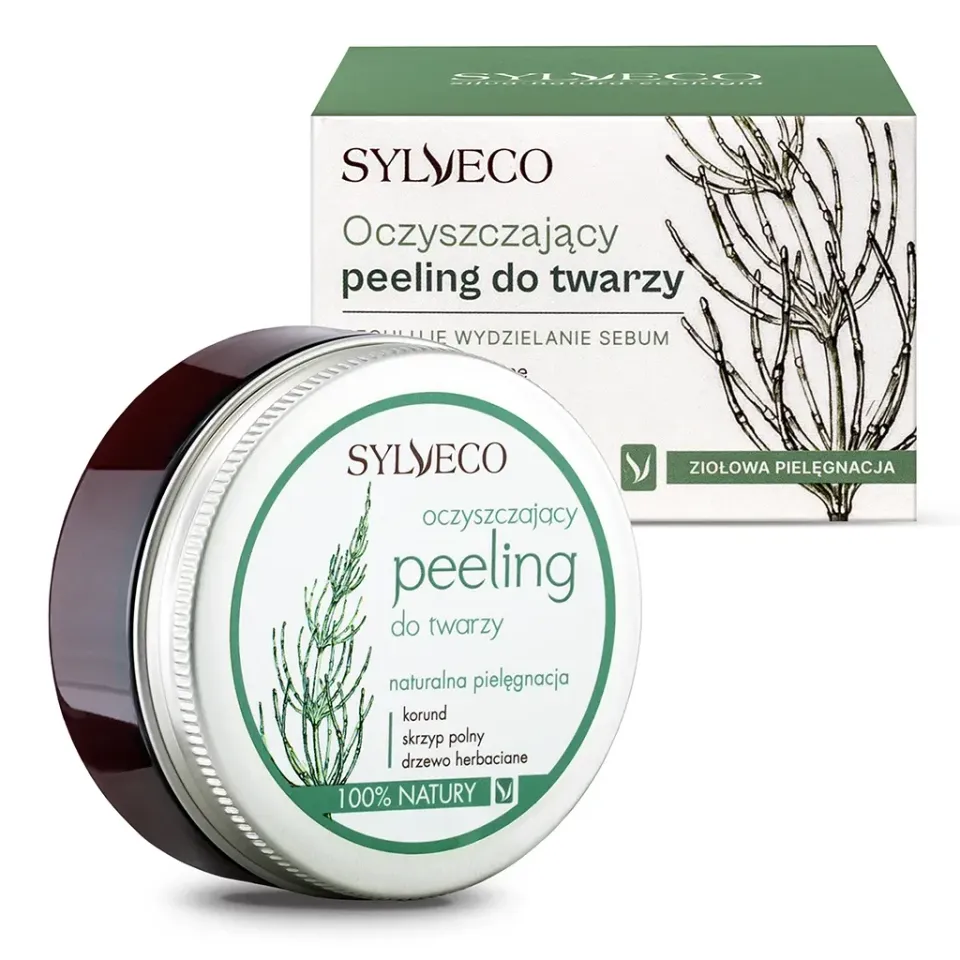 Sylveco rensende ansigtspeeling fedtet hud
