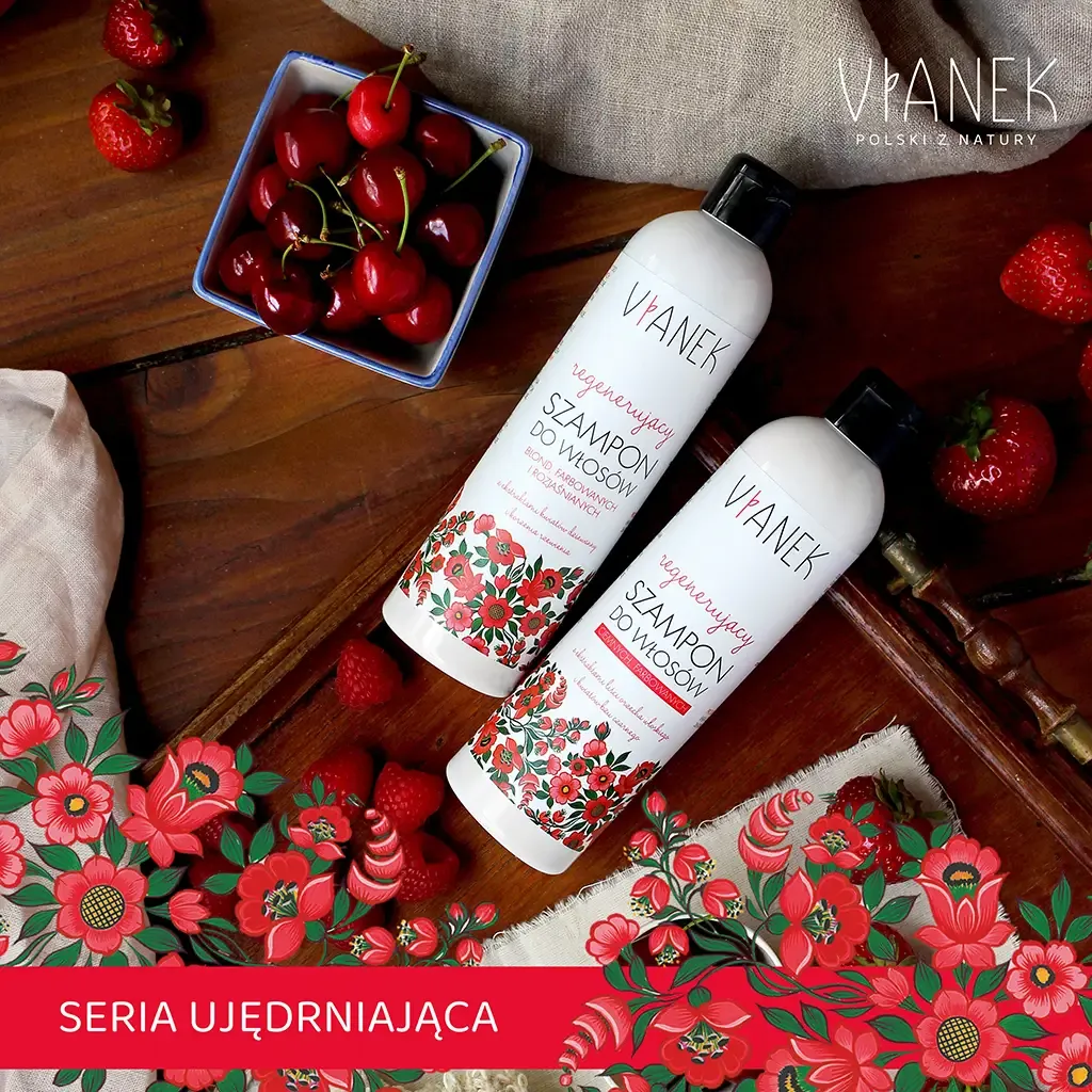 Vianek regenererende shampoo mørkt farvet hår 300 ml